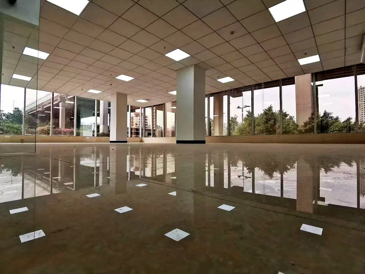 Open-plan office floor