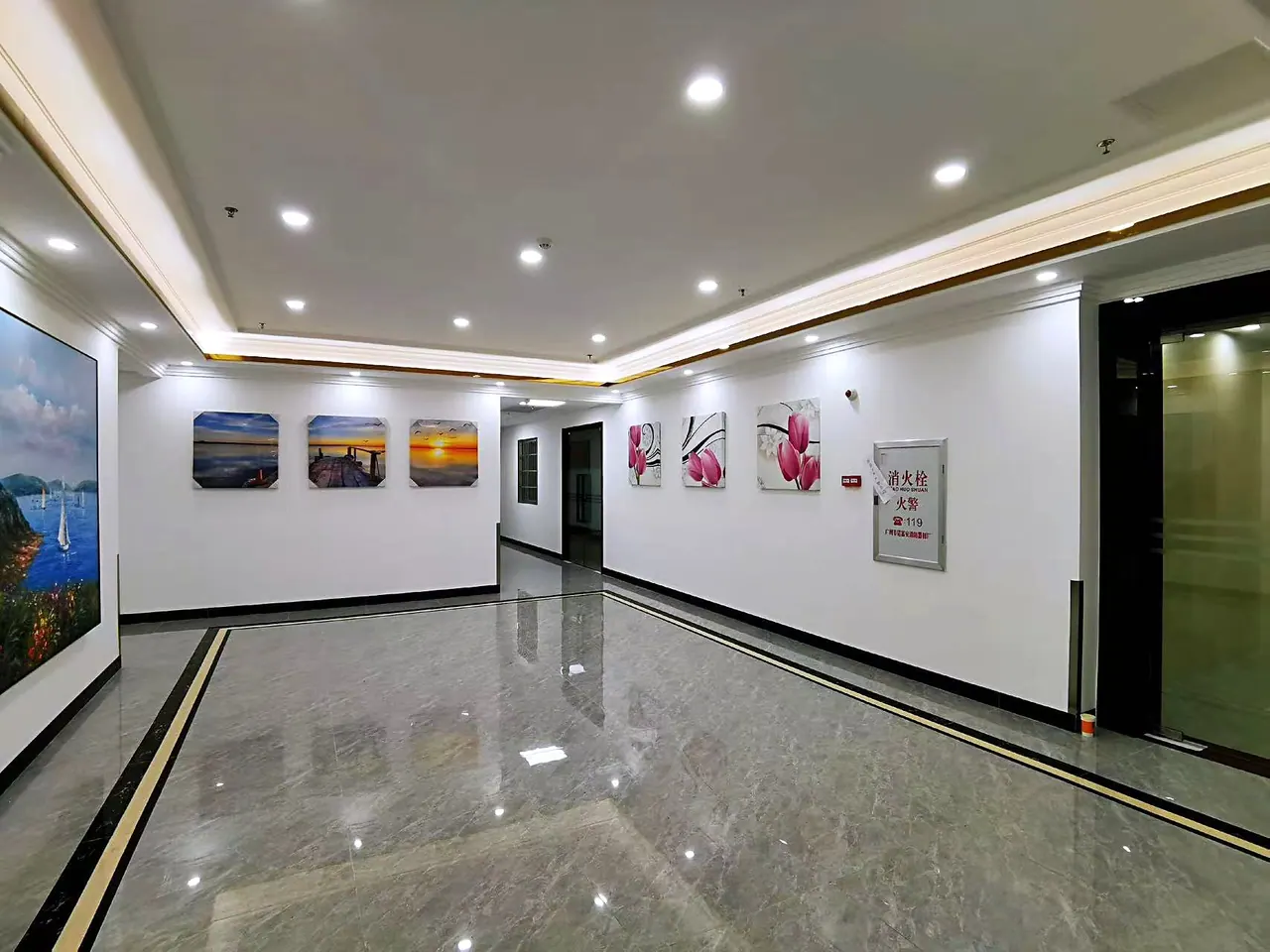 Lift lobby at Chengfeng Building