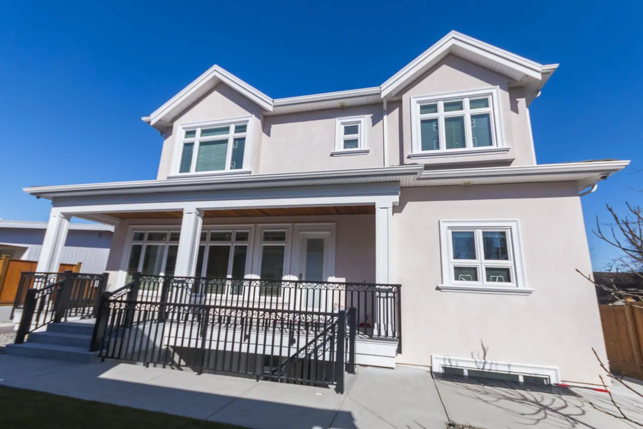 Rear of the home