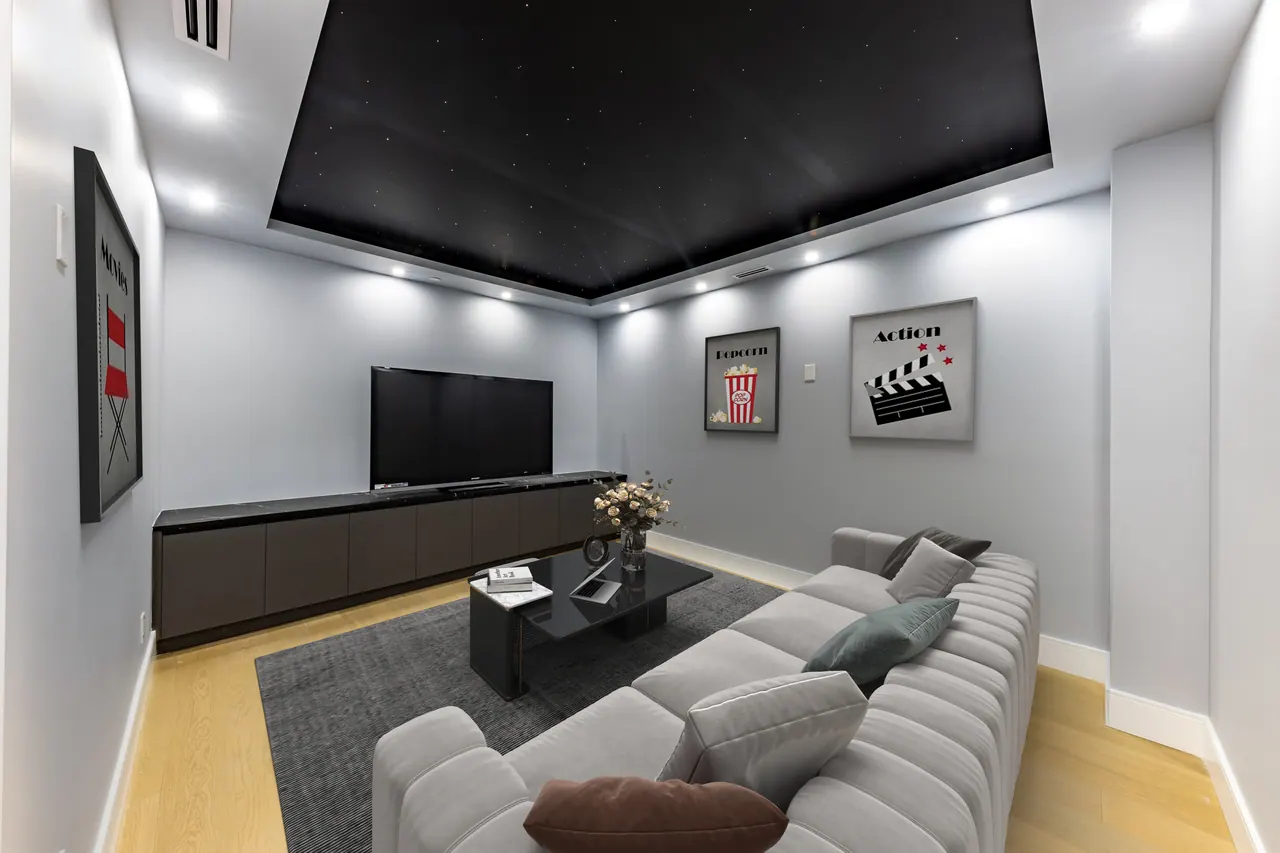 Theatre room (virtually staged)