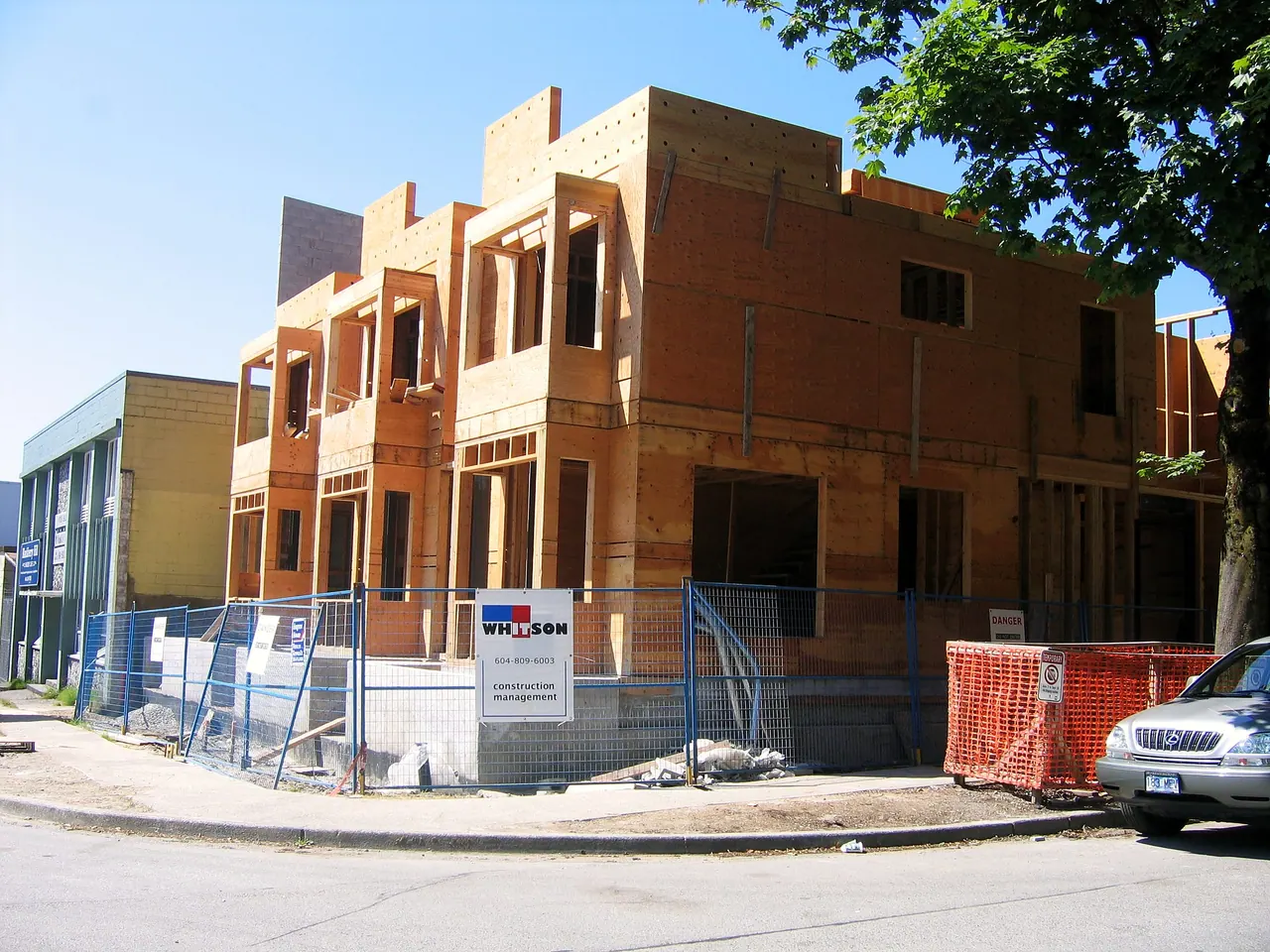 Wood framing complete