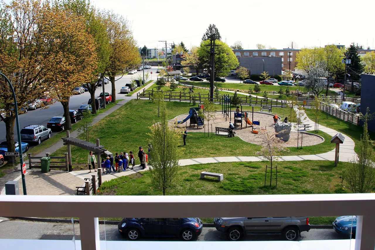 Park view from the balcony
