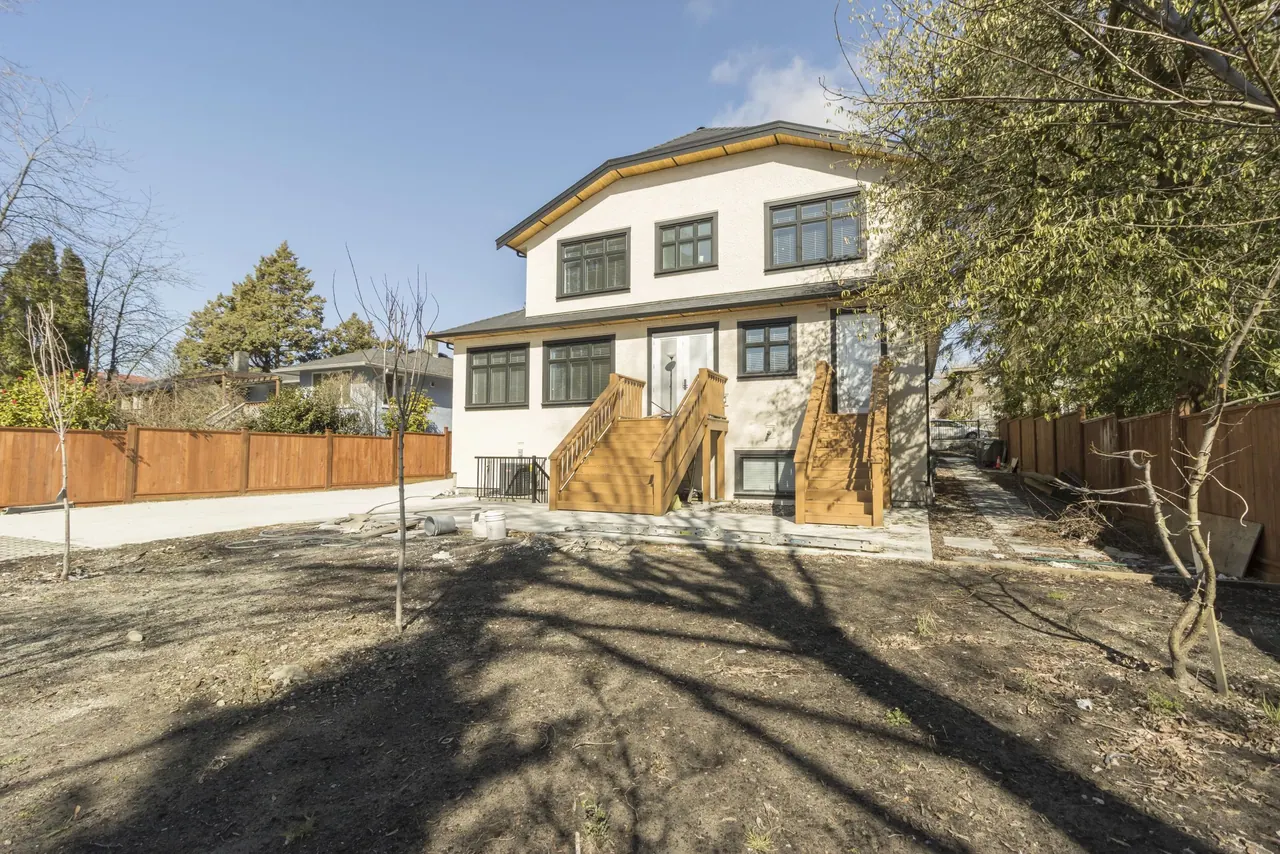 Rear of the home